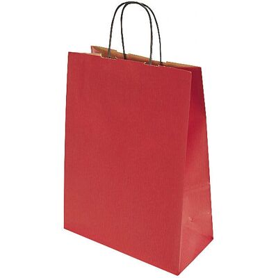 Kaiser+Kraft Papiertragetasche - zeitlos, 310x110mm, VE 150, rot - Papiertasche Kaiser+Kraft Papiertragetasche - zeitlos, 310x110mm, VE 150, rot - Papiertasche