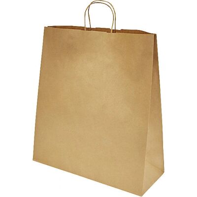 Kaiserkraft Papiertragetasche Toptwist - Klassisch Kraft 12kg Kaiserkraft Papiertragetasche Toptwist - Klassisch Kraft 12kg