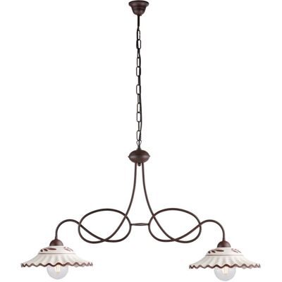 Lámpara de Techo Belight con Efecto Oxidado - 2 Luces - 55cm Lámpara de Techo Belight con Efecto Oxidado - 2 Luces - 55cm