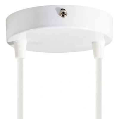 Creative Cables Kit Rosone Cilindrico in Metallo - Bianco Lucido - Kit di Illuminazione Creative Cables Kit Rosone Cilindrico in Metallo - Bianco Lucido - Kit di Illuminazione