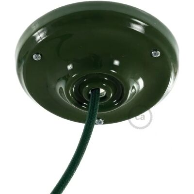 Creative Cables Kit rosone in porcellana Verde - Verde - Kit di illuminazione Creative Cables Kit rosone in porcellana Verde - Verde - Kit di illuminazione