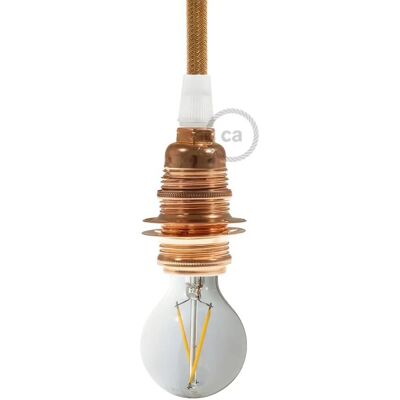 Creative Kit Portalampada E14 Rame - Supporto per Paralume Conico Creative Kit Portalampada E14 Rame - Supporto per Paralume Conico