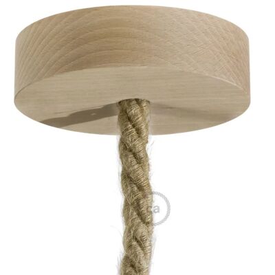 Creative Cables Holz-Rosette-Kit - Für XL Textilkabel Creative Cables Holz-Rosette-Kit - Für XL Textilkabel