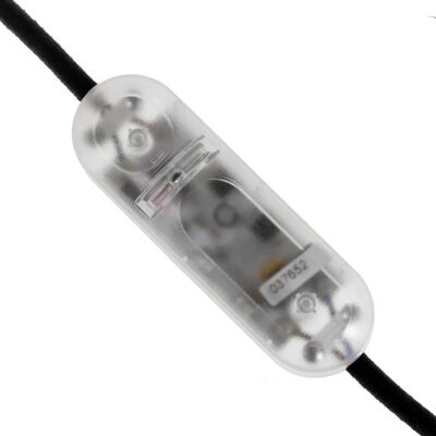 Dimmer Creative - Interruttore in linea a pulsante, Trasparente - Per LED e lampadine Dimmer Creative - Interruttore in linea a pulsante, Trasparente - Per LED e lampadine