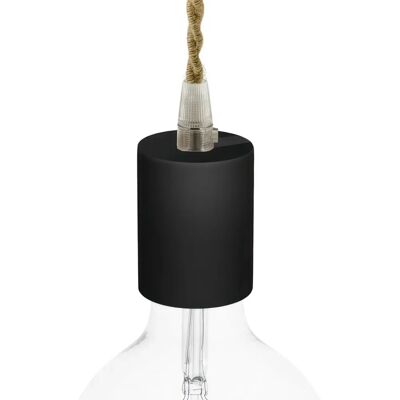 Creative - Kit portalampada E27 in legno nero - Supporto lampada Creative - Kit portalampada E27 in legno nero - Supporto lampada