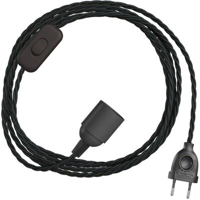 Cable trenzado en tela SnakeBis Twisted E27 - 3 M - Creative Cable trenzado en tela SnakeBis Twisted E27 - 3 M - Creative