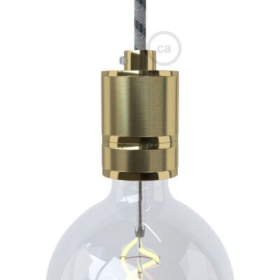Kit de porte-ampoule E27 en aluminium avec double anneau - Creative - Publicité Kit de porte-ampoule E27 en aluminium avec double anneau - Creative - Publicité