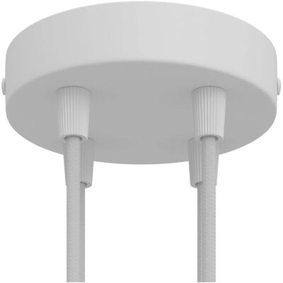 Creative Kit Rosette cylindrique en métal 4 trous - Blanc mat - Accessoires d'éclairage - Publicité Creative Kit Rosette cylindrique en métal 4 trous - Blanc mat - Accessoires d'éclairage - Publicité
