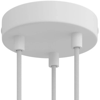 Creative KRM573FVBO Kit rosone cilindrico in metallo - Bianco opaco - Accessori di illuminazione Creative KRM573FVBO Kit rosone cilindrico in metallo - Bianco opaco - Accessori di illuminazione