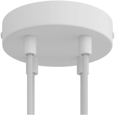 Kit Rosace Cylindrique en Métal Creative - 4 Lampes - Blanc Mat - Publicité Kit Rosace Cylindrique en Métal Creative - 4 Lampes - Blanc Mat - Publicité