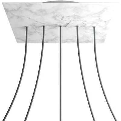 Creative Cables Rose de Plafond - Carrara Marbre Carré 400mm - Publicité Creative Cables Rose de Plafond - Carrara Marbre Carré 400mm - Publicité