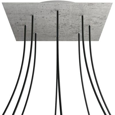 Creative Cables Kit Rosa-One Rosa a soffitto quadrato - 400mm Creative Cables Kit Rosa-One Rosa a soffitto quadrato - 400mm
