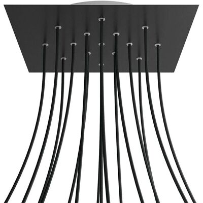 Creative Cables - Kit de Rosace de Plafond Carrée Noir Mat - Publicité Creative Cables - Kit de Rosace de Plafond Carrée Noir Mat - Publicité