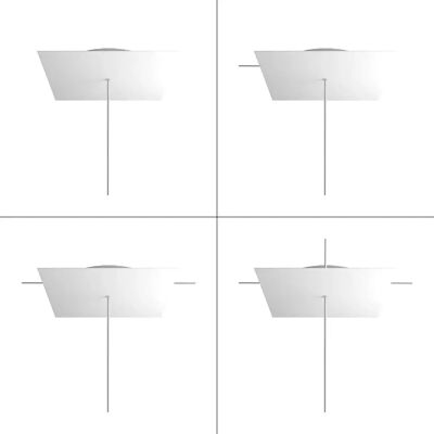 Rosone da soffitto Creative Cables - 300mm - Sistema in Metallo Rosone da soffitto Creative Cables - 300mm - Sistema in Metallo
