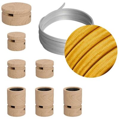 Kit d'Éclairage Linéaire Creative CM05 - 5m, 7 Composants en Bois - Publicité Kit d'Éclairage Linéaire Creative CM05 - 5m, 7 Composants en Bois - Publicité