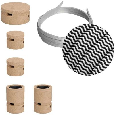 Creative CZ04 Kit de Iluminación Zig-Zag - Componentes de Madera para Interior Creative CZ04 Kit de Iluminación Zig-Zag - Componentes de Madera para Interior
