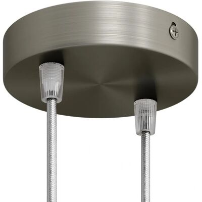Creative Cables Metall-Rosetten-Set - Titanio satiniert - Beleuchtungsset Creative Cables Metall-Rosetten-Set - Titanio satiniert - Beleuchtungsset