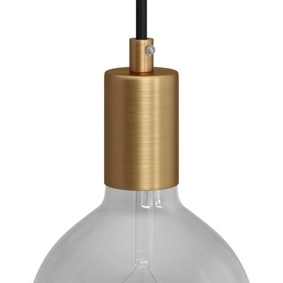 Kit porte-lampadaire E27 cylindrique - Bronze satiné - Creative - Publicité Kit porte-lampadaire E27 cylindrique - Bronze satiné - Creative - Publicité