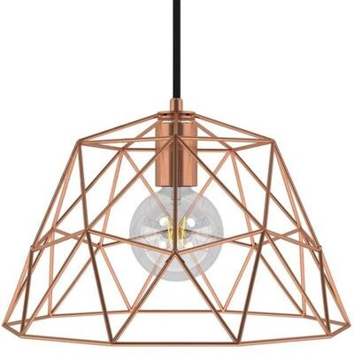 Creative Cables - Lampe suspendue industrielle avec ampoule - Marron - Suspension - Publicité Creative Cables - Lampe suspendue industrielle avec ampoule - Marron - Suspension - Publicité