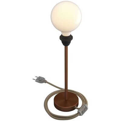 Lampe de table en métal Creative Cables - Hauteur réglable - E27 - Fabriqué en Italie - Publicité Lampe de table en métal Creative Cables - Hauteur réglable - E27 - Fabriqué en Italie - Publicité