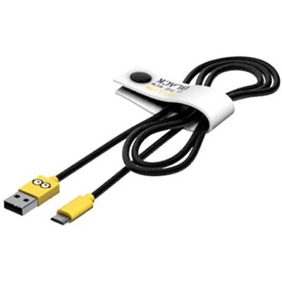 Cabo Micro USB Tribe - 1,2 m - Preto, Branco, Amarelo - Cabo USB Cabo Micro USB Tribe - 1,2 m - Preto, Branco, Amarelo - Cabo USB