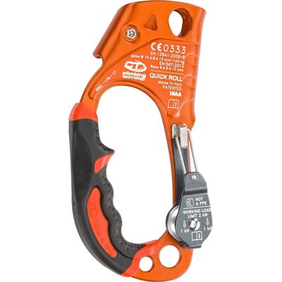 Wspinaczkowy Podciągacz Quick Roll od Climbing Technology - Prawa ręka, Pomarańczowy - Sprzęt wspinaczkowy Wspinaczkowy Podciągacz Quick Roll od Climbing Technology - Prawa ręka, Pomarańczowy - Sprzęt wspinaczkowy