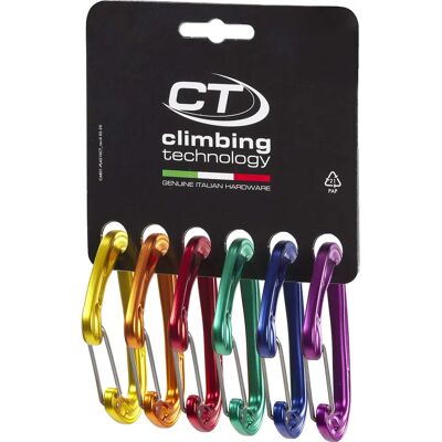 Climbing Technology Fly-Weight EVO Pack D Carabiner à fil droit multicolore - Publicité Climbing Technology Fly-Weight EVO Pack D Carabiner à fil droit multicolore - Publicité