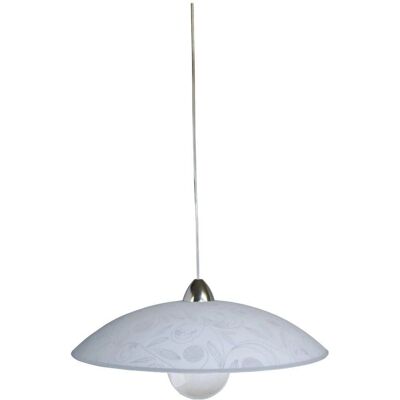 Lampada Sospensione Clara E-Energy - Vetro e Metallo, Max 57W, Ø50cm Lampada Sospensione Clara E-Energy - Vetro e Metallo, Max 57W, Ø50cm