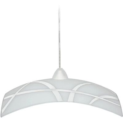 E-ENERGY Clio Sospensione Bianca - Lampada da soffitto interna - 50x50cm - E27 E-ENERGY Clio Sospensione Bianca - Lampada da soffitto interna - 50x50cm - E27