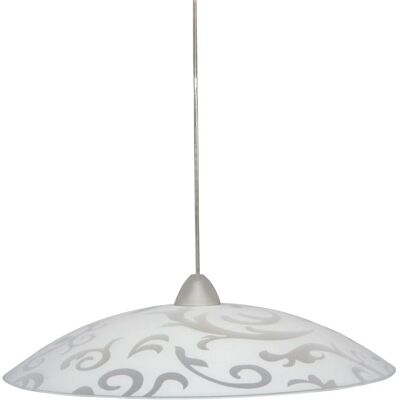 Lámpara de Colgante de Vidrio con Flores Blancas E-ENERGY D50 - Iluminación interior Lámpara de Colgante de Vidrio con Flores Blancas E-ENERGY D50 - Iluminación interior