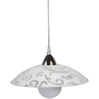 Lampada Sospensione E-Energy Melissa - Moderna, Bianca, 30cm Lampada Sospensione E-Energy Melissa - Moderna, Bianca, 30cm