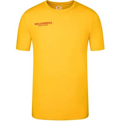 ROCK EXPERIENCE Ambler Coton Biologique Jaune 2XL - T-Shirt ROCK EXPERIENCE Ambler Coton Biologique Jaune 2XL - T-Shirt