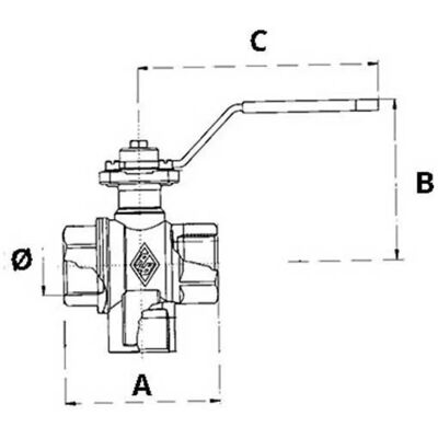 Válvula de bola de 3 vías de paso completo OEM Marine Válvula de bola de 3 vías de paso completo OEM Marine