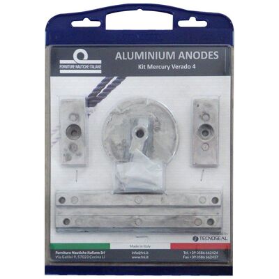 Tecnoseal Aluminum Anode Kit for Mercury Verado 4/Optimax Tecnoseal Aluminum Anode Kit for Mercury Verado 4/Optimax