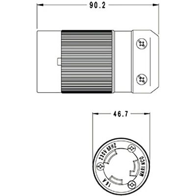 Marinco 16A 220V Waterproof Power Outlet - Power Outlet Marinco 16A 220V Waterproof Power Outlet - Power Outlet