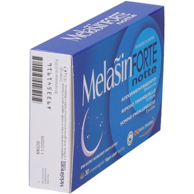 Pool-Pharma Melasin Forte Integratore per Sonno e Rilassamento con Melatonina 1mg - Integratore Alimentare Pool-Pharma Melasin Forte Integratore per Sonno e Rilassamento con Melatonina 1mg - Integratore Alimentare