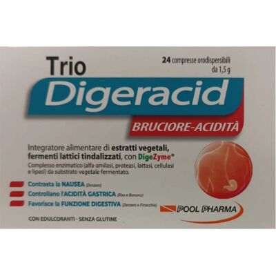 Pool Pharma Digeracid Zenzero Finocchio Cardamomo Supporto Digestivo - Integratore Digestivo Pool Pharma Digeracid Zenzero Finocchio Cardamomo Supporto Digestivo - Integratore Digestivo