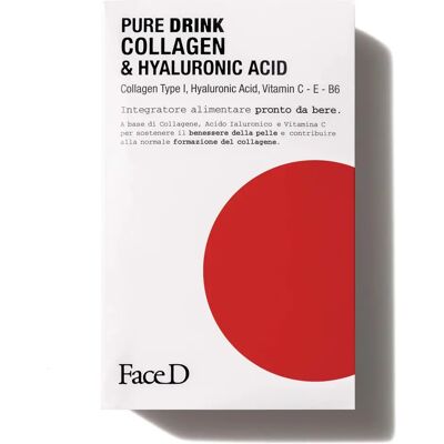 Drink di Collagene & Acido Ialuronico Face D - Integratore pelle Drink di Collagene & Acido Ialuronico Face D - Integratore pelle