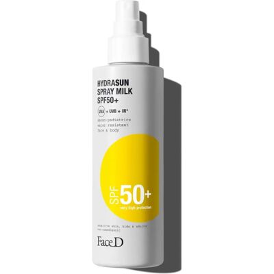 FaceD Hydrasun SPF50+ Sonnenspray - Gesicht & Körper FaceD Hydrasun SPF50+ Sonnenspray - Gesicht & Körper