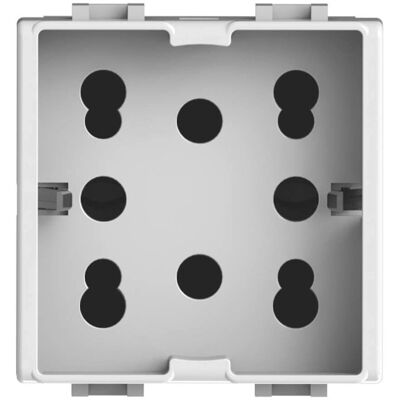 4Box - Presa elettrica universale con Schuko e bipasso - Compatibile Bticino Matix 4Box - Presa elettrica universale con Schuko e bipasso - Compatibile Bticino Matix
