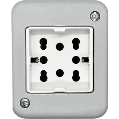 4BOX Multistandaard Stopcontact - IP40 Behuizing voor Garage & Buiten 4BOX Multistandaard Stopcontact - IP40 Behuizing voor Garage & Buiten