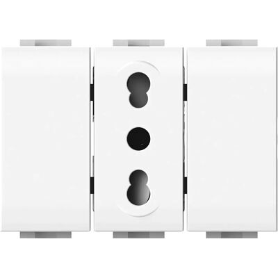 4box Presa Bipasso - Compatibile con Bticino LivingLight - Presa elettrica 4box Presa Bipasso - Compatibile con Bticino LivingLight - Presa elettrica