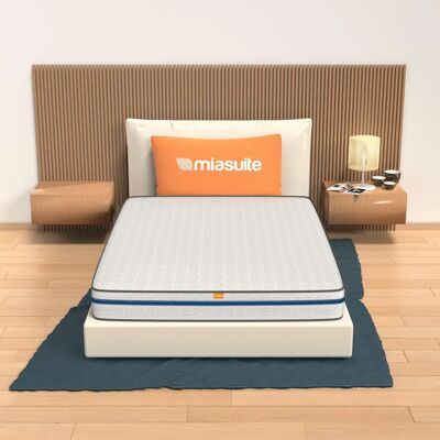 MIASUITE Easy Materasso in Memory Foam alla Francese 140x200 - Ortopedico, Antiallergico MIASUITE Easy Materasso in Memory Foam alla Francese 140x200 - Ortopedico, Antiallergico