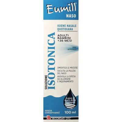 Eumill Spray Nasale di Acqua di Mare Naturale - Igiene Nasale Quotidiana 100ml Eumill Spray Nasale di Acqua di Mare Naturale - Igiene Nasale Quotidiana 100ml