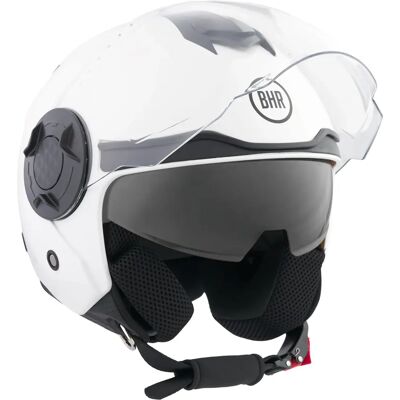 BHR - 830 Flash - Blanc Brillant - XS - Helmet - Publicité BHR - 830 Flash - Blanc Brillant - XS - Helmet - Publicité