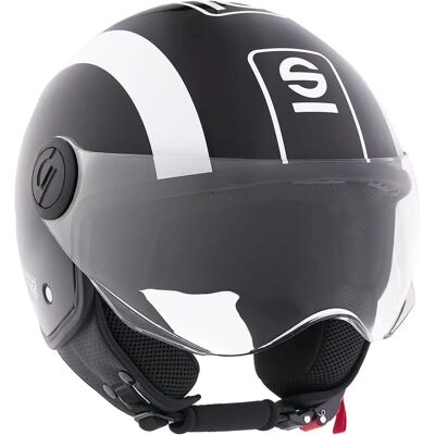 SPARCO Demi-jet Helm - Visceraadbaar interieur, Verwijderbare wangkussens, Polycarbonaatschaal - Helm SPARCO Demi-jet Helm - Visceraadbaar interieur, Verwijderbare wangkussens, Polycarbonaatschaal - Helm