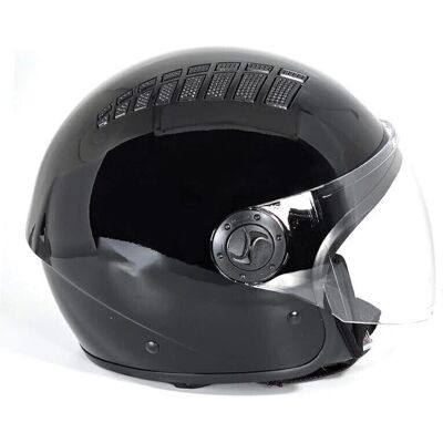 BHR - 834 Flow Areato - Nero metallizzato - XS - Casco BHR - 834 Flow Areato - Nero metallizzato - XS - Casco