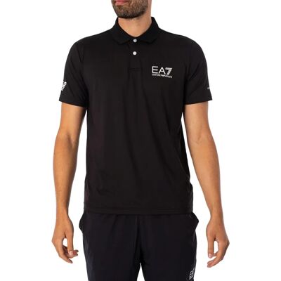 Polo EA7 Emporio Armani - Noir - Coupe Regular Polo EA7 Emporio Armani - Noir - Coupe Regular