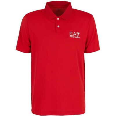 EA7 Red Tech Polo Shirt - Sports Type EA7 Red Tech Polo Shirt - Sports Type