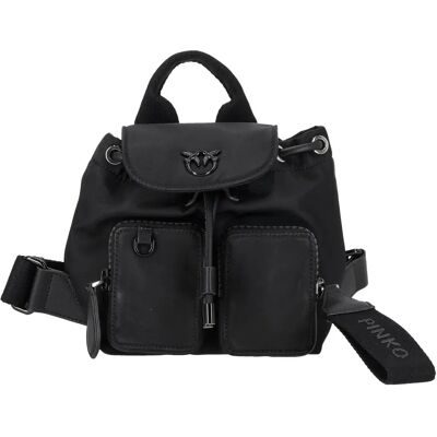 Pinko Svart nylonryggsäck - Ryggsäck Pinko Svart nylonryggsäck - Ryggsäck